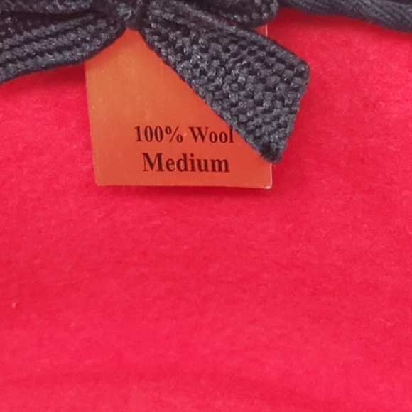 DORFMAN PACIFIC CO. DPC RED HAT 100% WOOL RED RIBBON ACCENT WOMEN SIZE MEDIUM - Picture 10 of 12